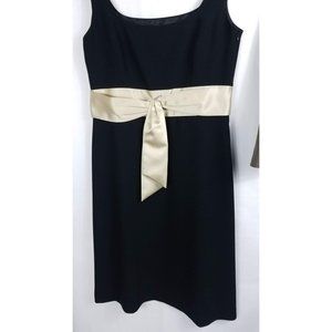 Ann Taylor Womens Black Dress Shift Cocktail Sleeveless Classy Size 12
